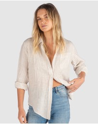 CAMIXA - Rina Striped Linen Shirt