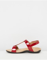 Vionic - Farra Adjustable Sandal - Red Patent