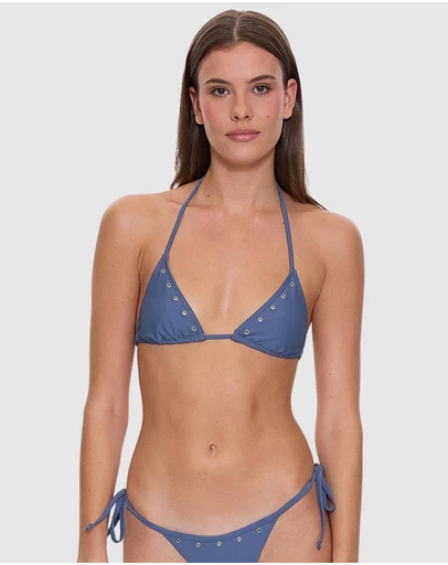 Thrills - Living Easy Eyelet String Bikini Top