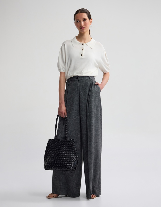 Oxford - Rose Polo Knitted Top