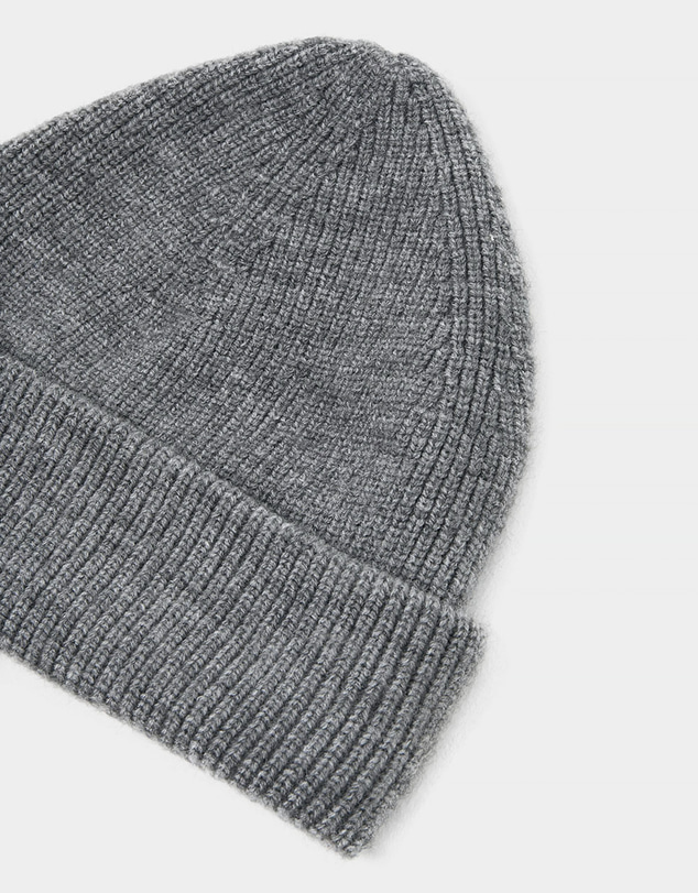 Forcast - Malina Wool Blend Ribbed Beanie
