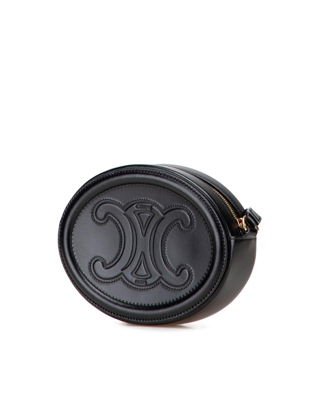 Pre-Loved by Azura Reborn - Pre-Loved Small Calfskin Cuir Triomphe Oval Crossbody