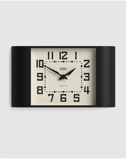 Newgate - Newgate Metro Wall Clock-Black