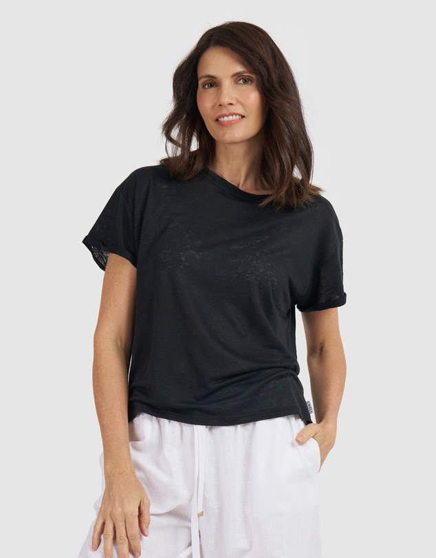 CAMIXA - Francy Linen Jersey T-Shirt Top