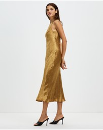 Third Form - Running Water Bias One Shoulder Dress