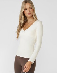 Lorna Jane - In The Moment Long Sleeve Rib Top