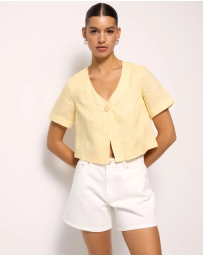 AERE - Selah Linen Top