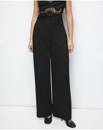 M.N.G - Pleated Wide Leg Trousers