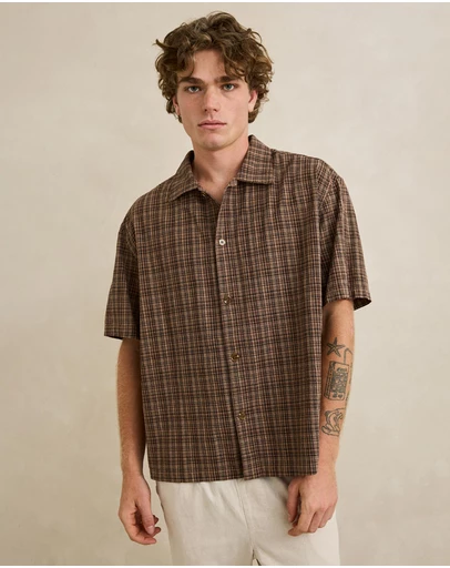 Rhythm - Relaxed Brady Check SS Shirt