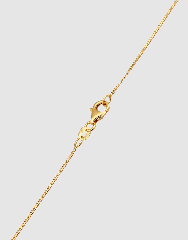 Elli Jewelry - Necklace Crystal Cloverleaf 925 Sterling Silver Gold-Plated