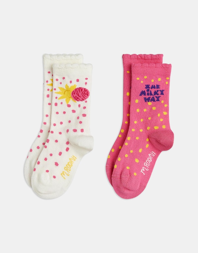 Mini Rodini - 2-Pack The Milky Way Socks - Kids
