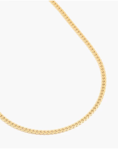 Lovisa - Waterproof Gold Plated Stainless Steel Flat Chain Necklace