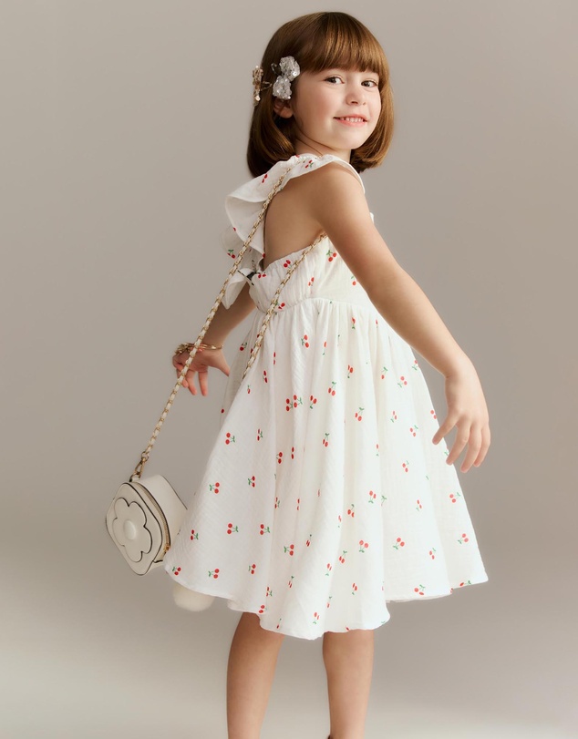 Bardot Junior - Clea Cherry Mini Dress - Kids-Teens