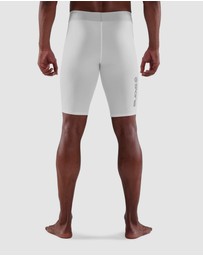 SKINS - SKINS Compression Men's Series-1 Running/Gym Half Tight White
