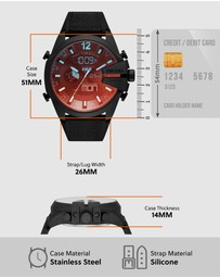 Diesel - Mega Chief Black Analogue-Digital Watch