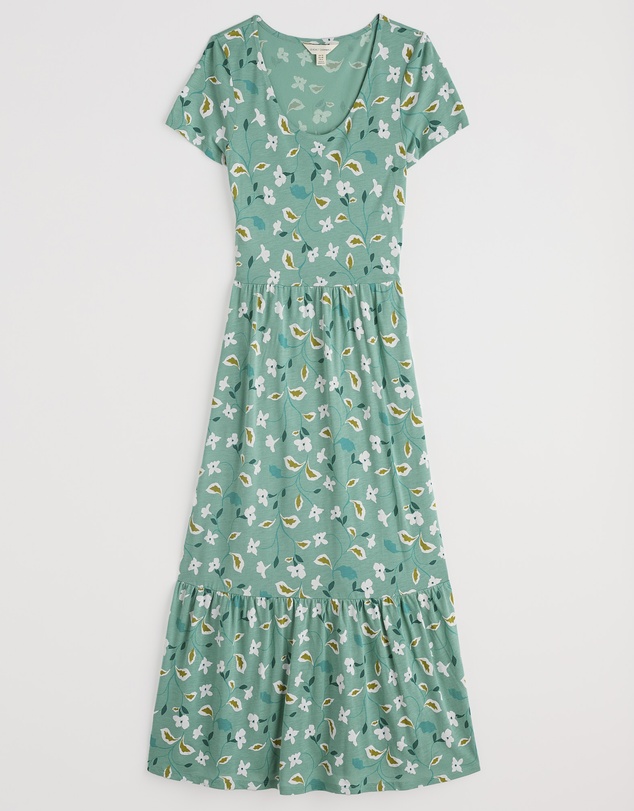 Seasalt - Tor View Short Sleeve Tiered Jersey Dress
