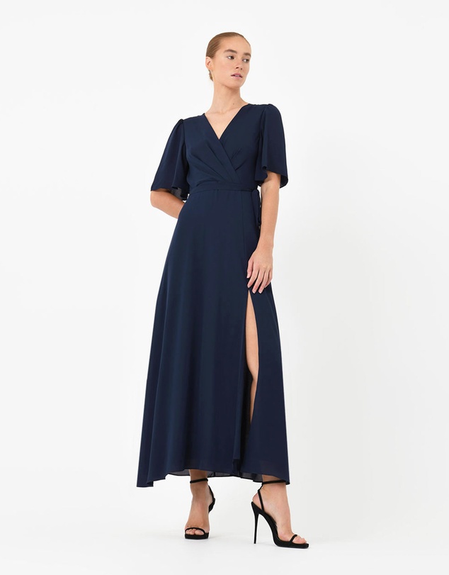 Forcast - Cannes Draped Sleeve Maxi Dress