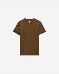 Calibre - Monogram Jacquard T-shirt Toffee