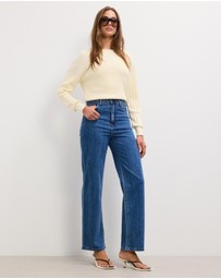 The Fated - Kaia High Waist Straight Jeans