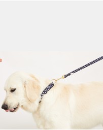 Mog & Bone - Classic Hemp Dog Lead - Navy Cross