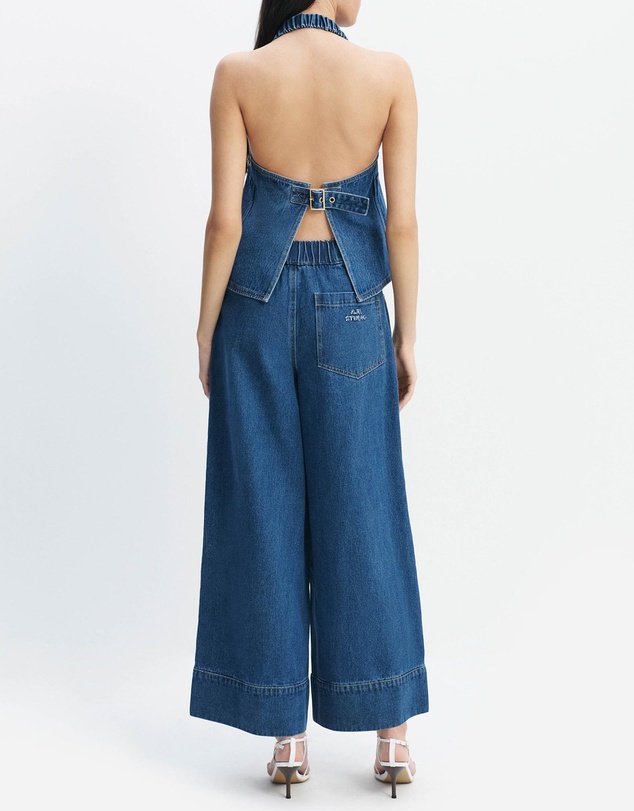 Aje Studio - Kendall Denim Halter Top
