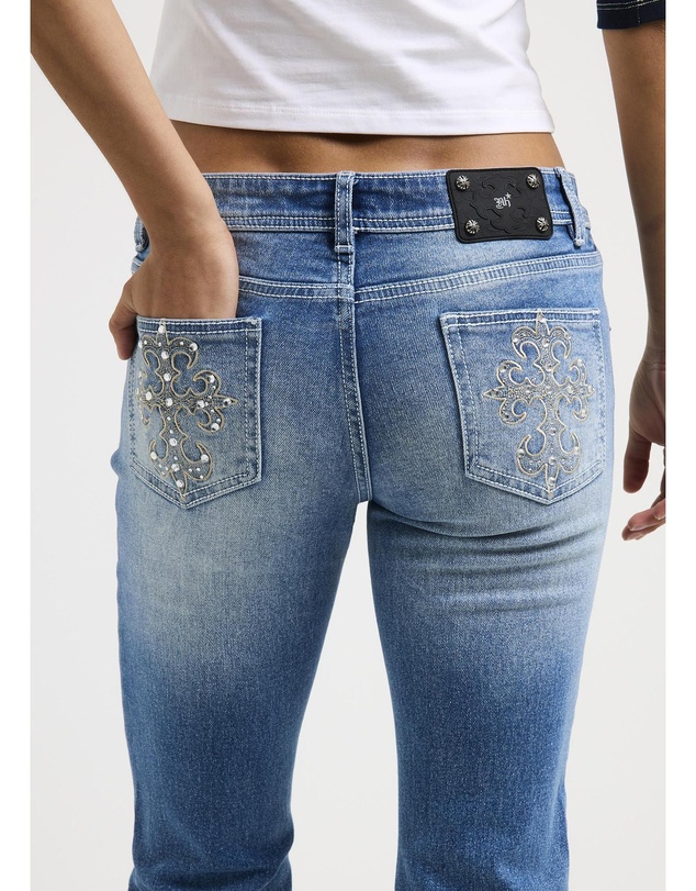 Neon Hart - Beckham Y2K Flare Denim Jeans
