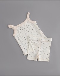 Tiny Trove - Vivi Cotton Rib Pointelle Set - Babies
