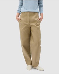 Oroton - Tailored Curved Leg Pants