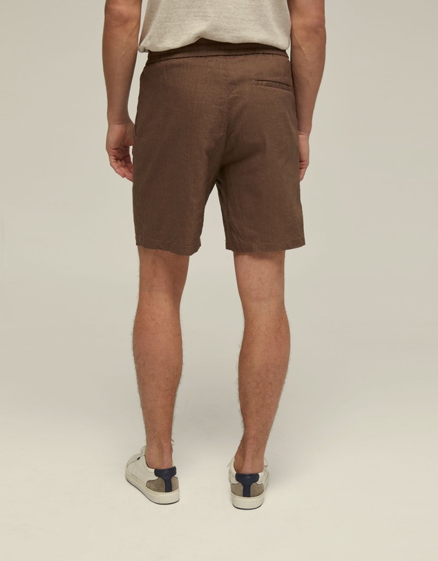 Oxford - Rufus Linen Pull On Shorts