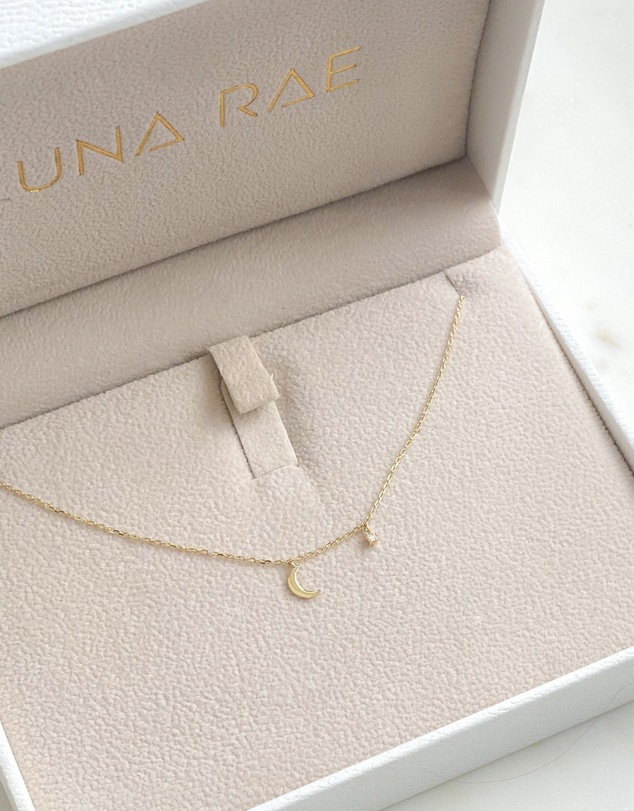 Luna Rae - Solid Gold - Luna Diamond Necklace