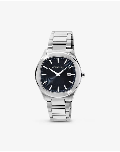 Michael Hill - Quartz Watch with Deep Blue Dial in Stainless Steel