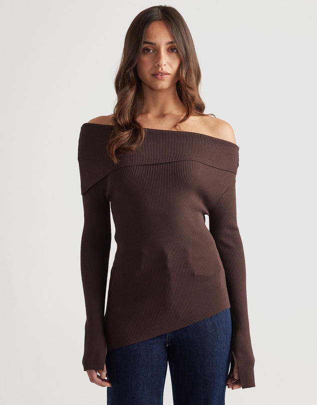 Decjuba - Mariah Off Shoulder Knit Top