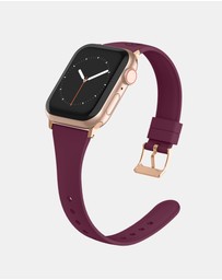 Friendie - Slim Silicone Band with Classic Gold Buckle – The Gippsland – Apple Compatible