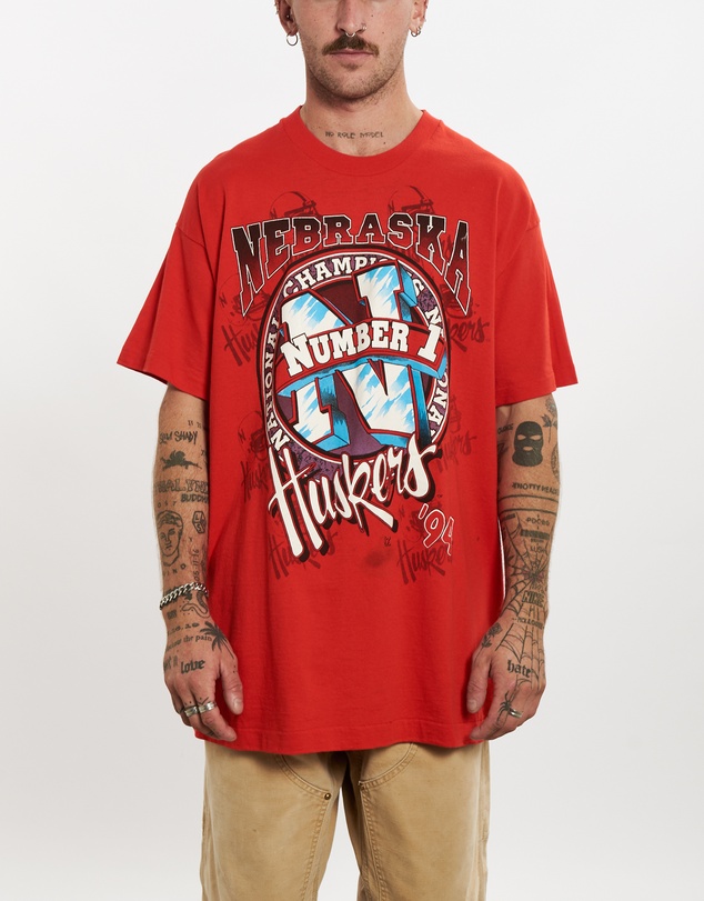 Vintage by The Real Deal - Pre Loved - 1994 NCAA Nebraska Huskers Tee