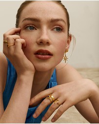 Ottoman Hands - Lapis Moon and Star Stacking Ring