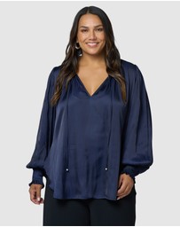 Pink Dusk by Curve Project - Feels Like The First Time Blouse