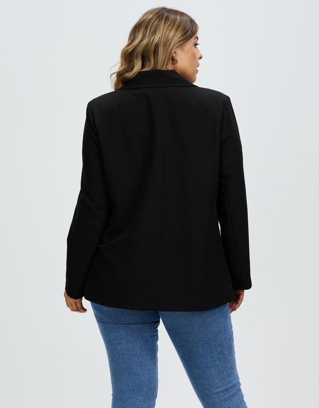 Atmos&Here Curvy - New Jersey Boyfriend Blazer