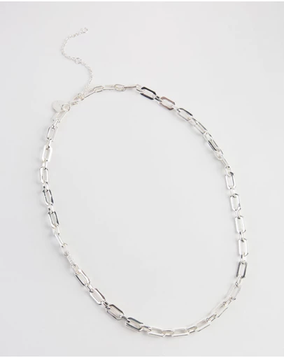 Lovisa - Silver Rectangle Link Necklace