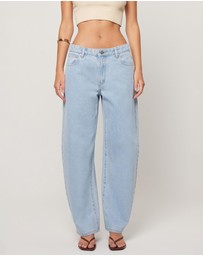 Abrand - 95 Mid Barrel Jeans