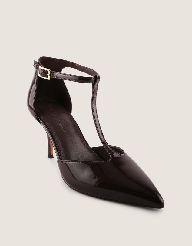 Shelly Shen - Maven High Heels Brown Patent