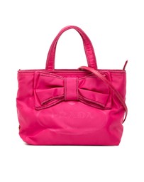Pre-Loved by Azura Reborn - Pre-Loved Tessuto Canapa Logo Bow Satchel