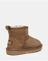 EVERAU - Australian Shepherd Ugg Noel Kids Mini Cow Suede Upper UGG Boots