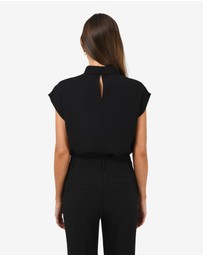 Forcast - Tiara High Neck Shell Top