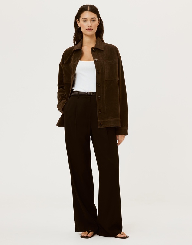 Calli - Lilly Faux Suede Shacket