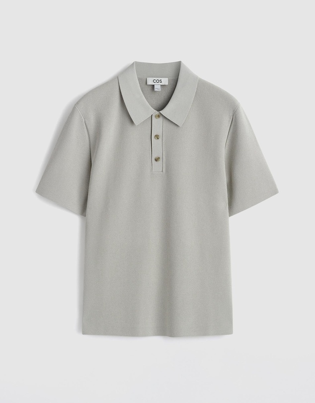 COS - Slim Ribbed Bouclé-Knit Polo Shirt