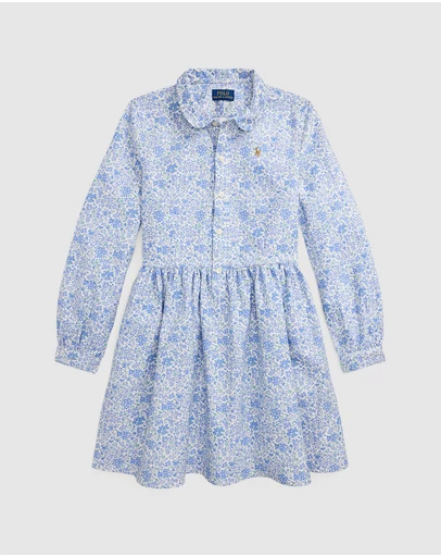 Polo Ralph Lauren - Floral Cotton Oxford Shirtdress - Teens