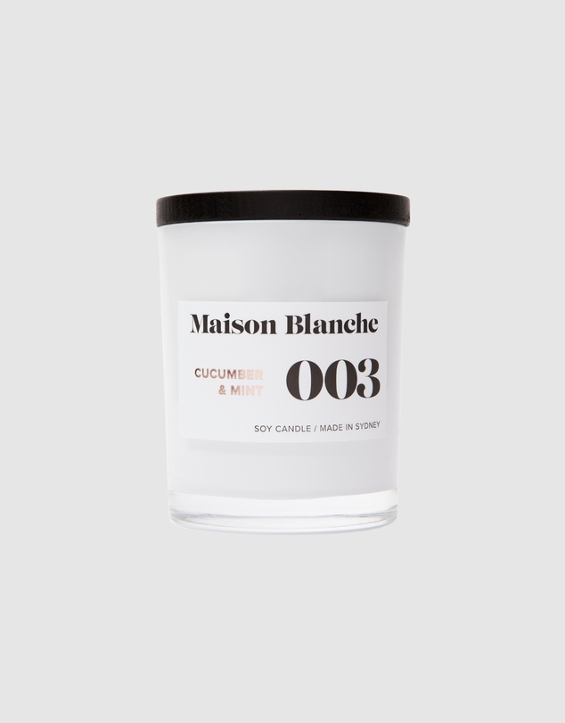 Maison Blanche - 003 Cucumber & Mint - Medium Candle