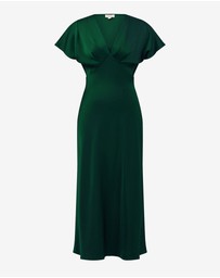 Forcast - Catalina V-Neck Satin Dress