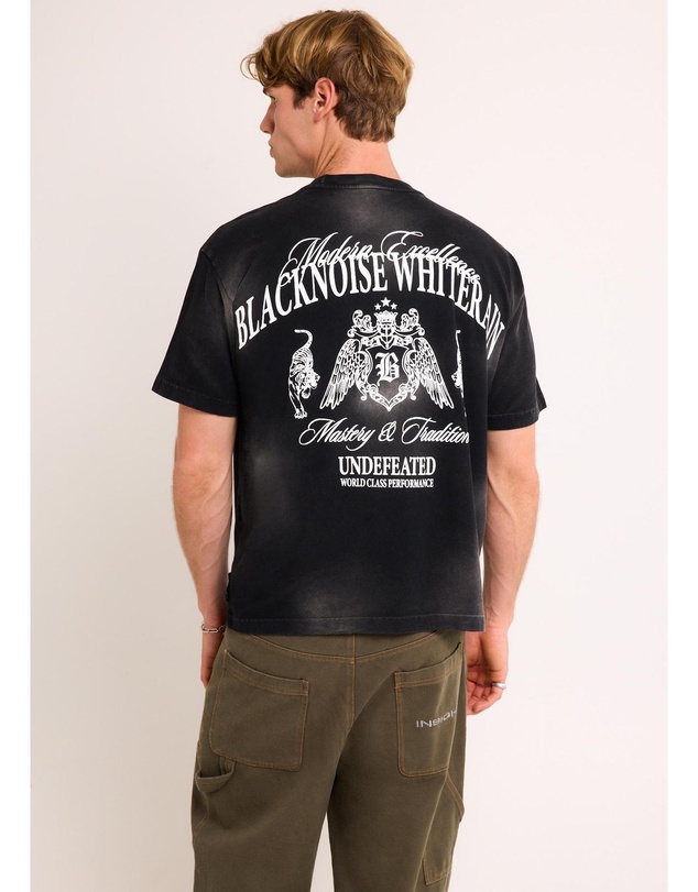 Black Noise White Rain - Heaton T-Shirt