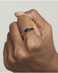 PDPAOLA - Lapis Lazuli Nomad Stamp Ring